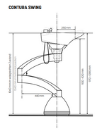 Jobst Contura Swing 360° - schwenkbares Friseur Waschbecken