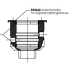 Anlaufscheibe für Kippdrehzapfengehäuse - Art. SP1042