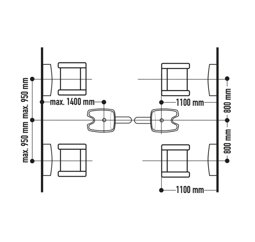 Jobst Contura Swing 360° - schwenkbares Friseur Waschbecken